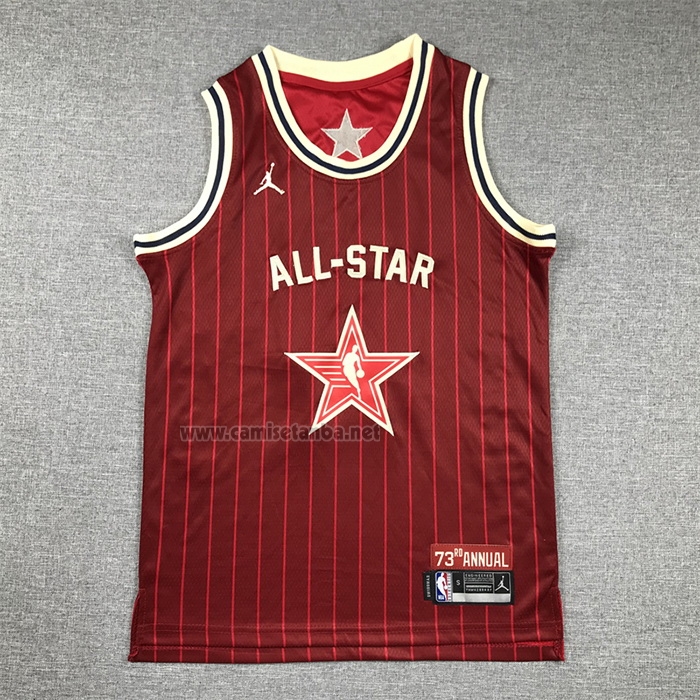 Camiseta Nino All Star 2024 Dallas Mavericks Luka Doncic #77 Rojo